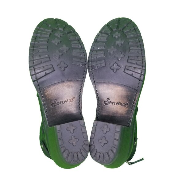 ✅Sonora Quilted Black Leather Ankle Moto/Biker Boots Women's 8B Heeled Back Zip - Picture 3 of 12